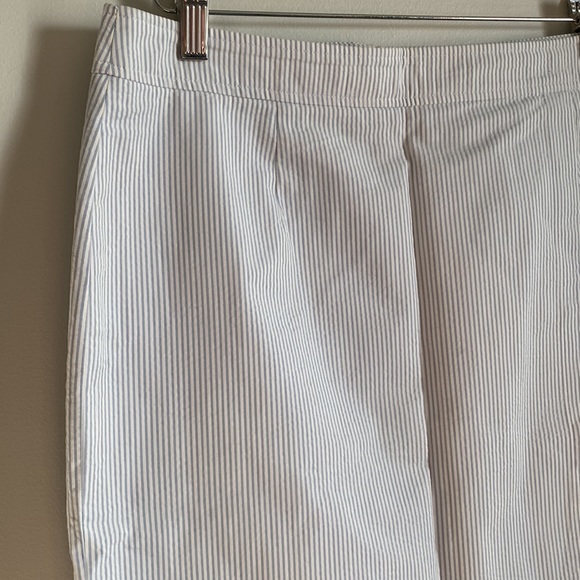 Brook Brothers Blue and White Striped Pencil Skirt - Picture 2 of 9